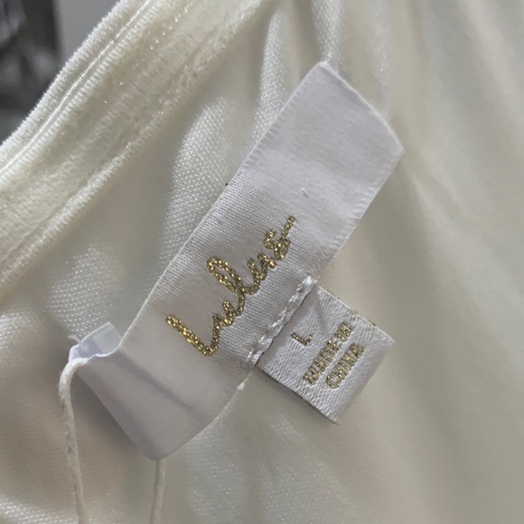 Lulus Large NWT Enchantment Elegant White Strapless Dress w Tulle Tiered Skirt - Picture 4 of 9